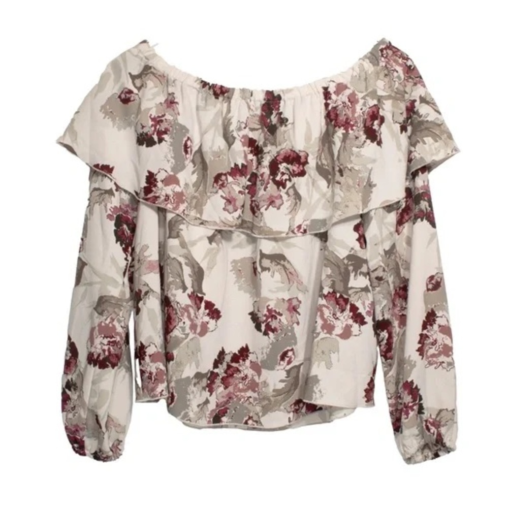 Wilfred Pink Floral Off-Shoulder Blouse